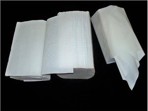 Asciugamano di carta piegato a V 1ply